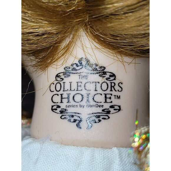 Porcelain Doll Auburn Hair Green Eyes Collectors Choice 9.75" Tall JH1830200 - Picture 2 of 3